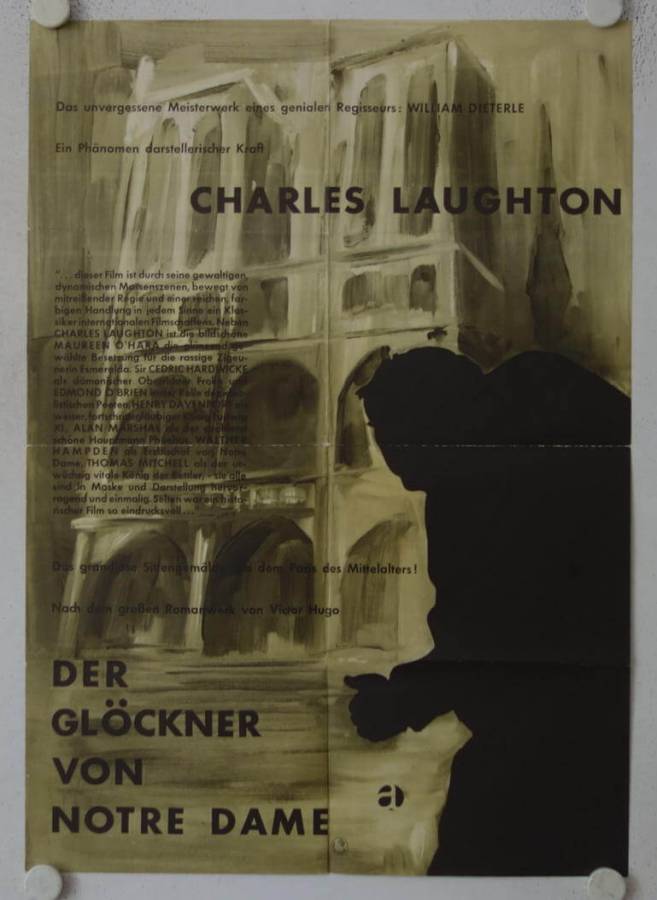 Der Glöckner von Notre Dame originales deutsches Filmplakat (R60s)